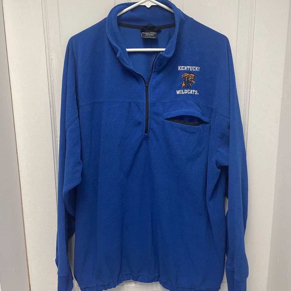 University of Kentucky Wildcats Blue Quarter Zip with Chest Pocket